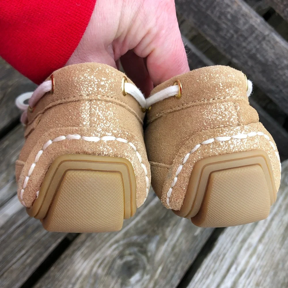 - Cole Haan Gold Leather Moccasins SZ 3! NEW!